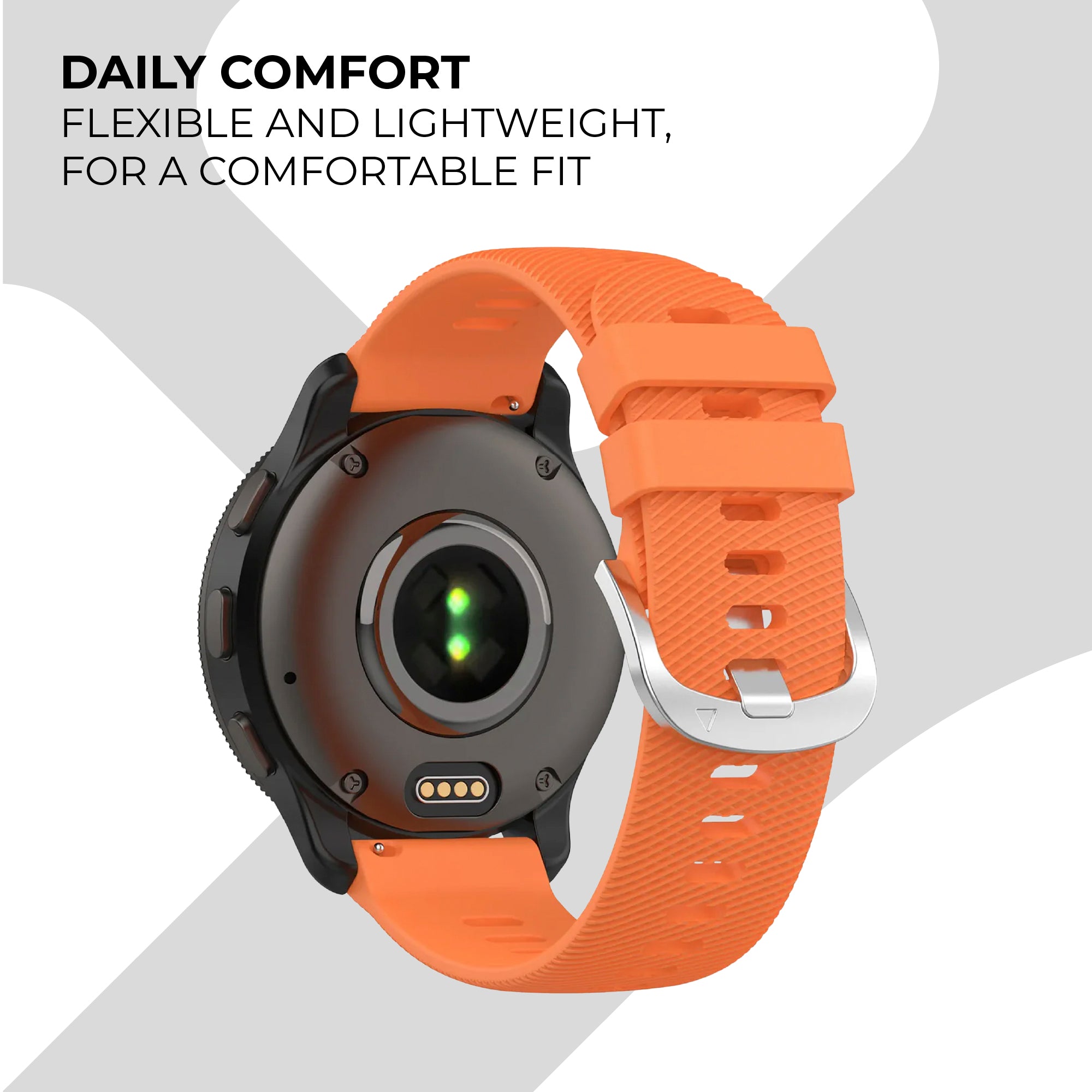 Garmin Forerunner 255 Silicone Strap (Orange)