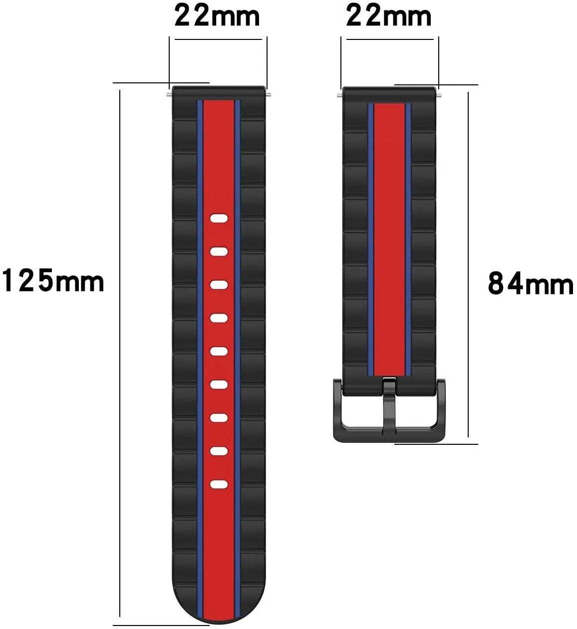 Oppo Watch X Special Edition Strap (Black/Red)