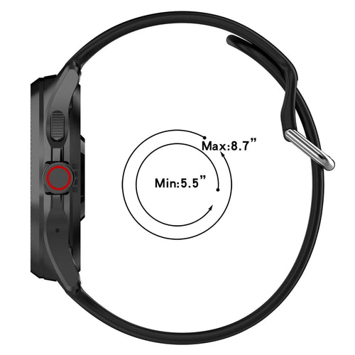 TicWatch Pro 5 Enduro Silicone Buckle Strap (Black)