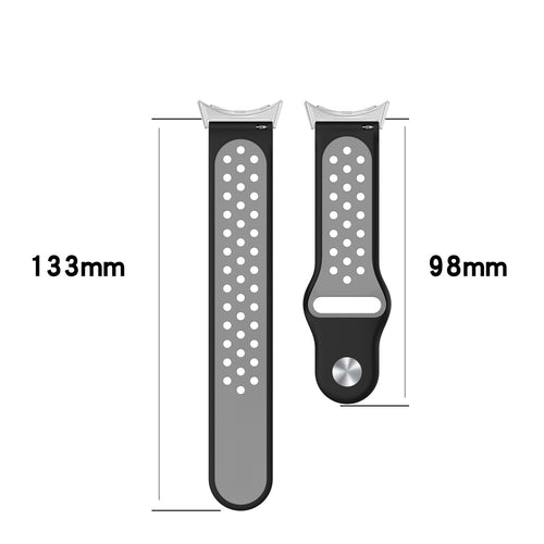 Google Pixel Watch 4 - 41mm Sport Strap (Black/Grey)