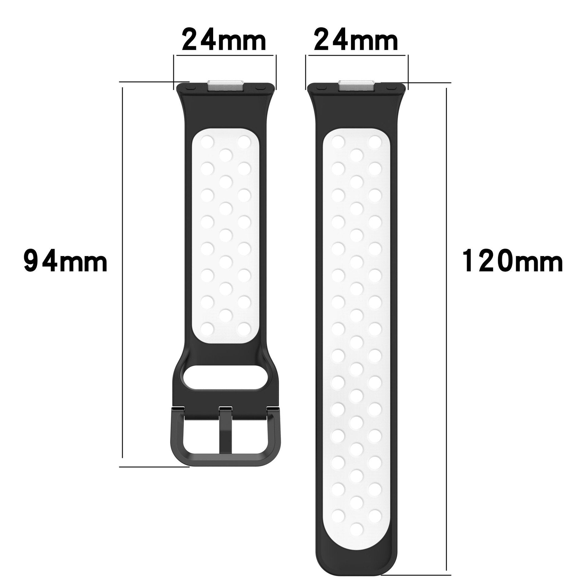 Huawei Watch Fit 4 Sport Strap (Black/White)