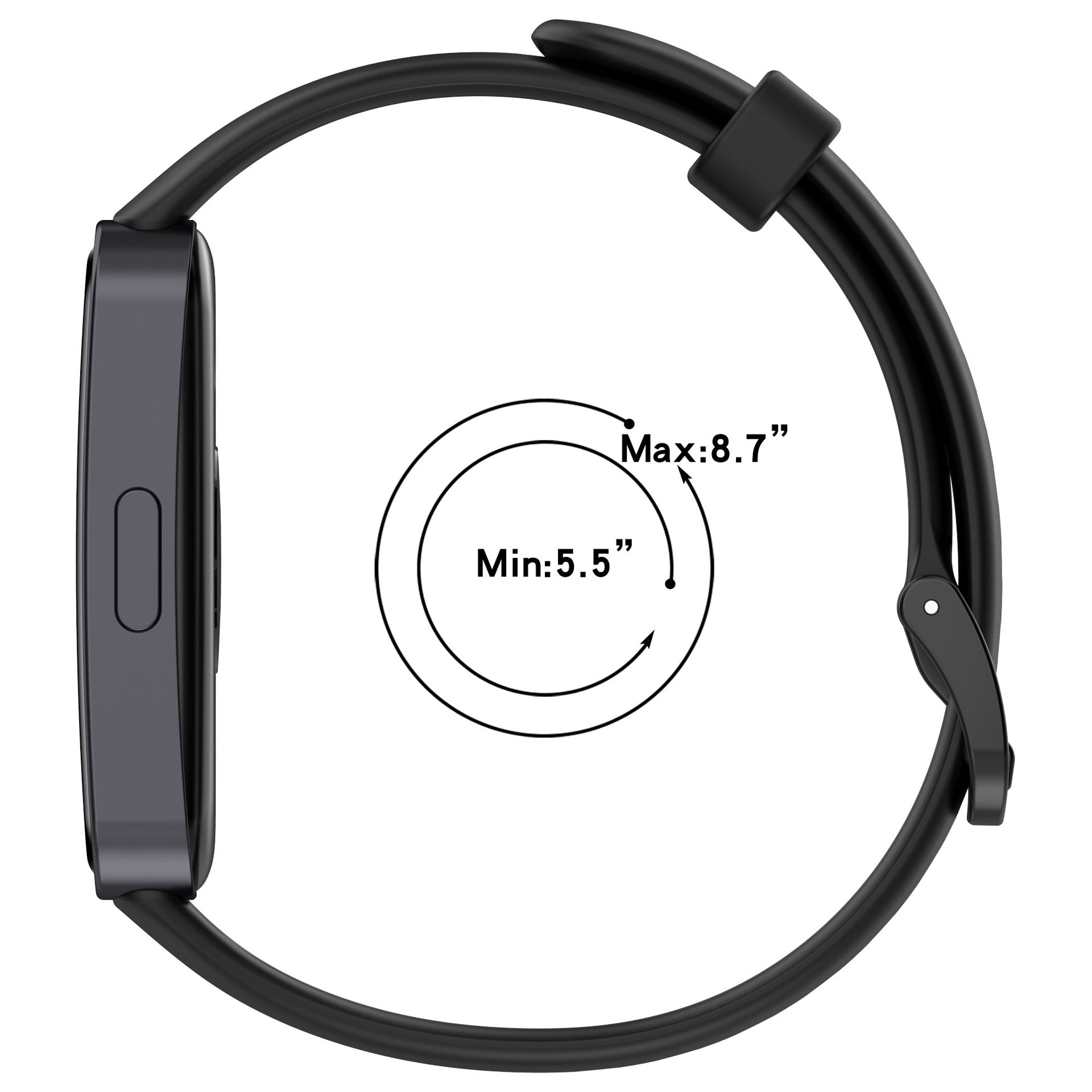 Huawei Band 10 Silicone Classic Strap (Black)