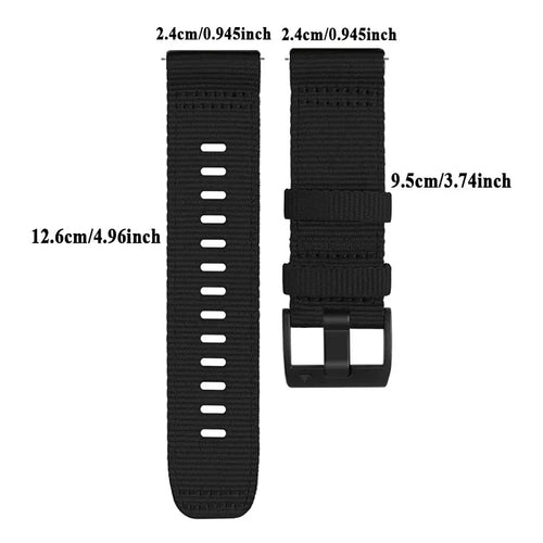 TicWatch Pro 5 Enduro Nylon Buckle Strap (Black)