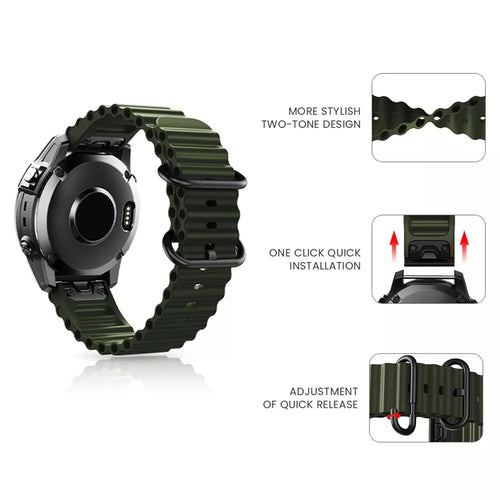 Garmin D2 Delta PX Ocean Strap (Army Green)