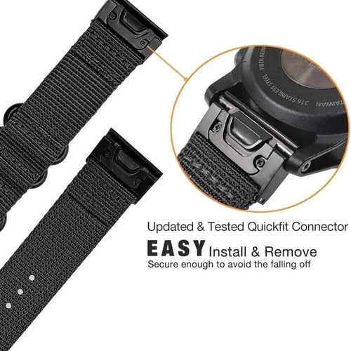 Garmin Tactix 7 Nylon Buckle Strap (Black)