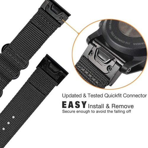 Amazfit T-Rex Ultra 2 Nylon Buckle Strap (Black)