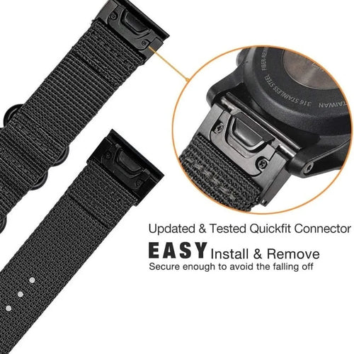 Amazfit T-Rex Ultra 2 Nylon Buckle Strap (Black)