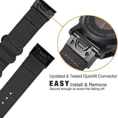 Garmin Tactix 8 - 51mm Nylon Buckle Strap (Black)
