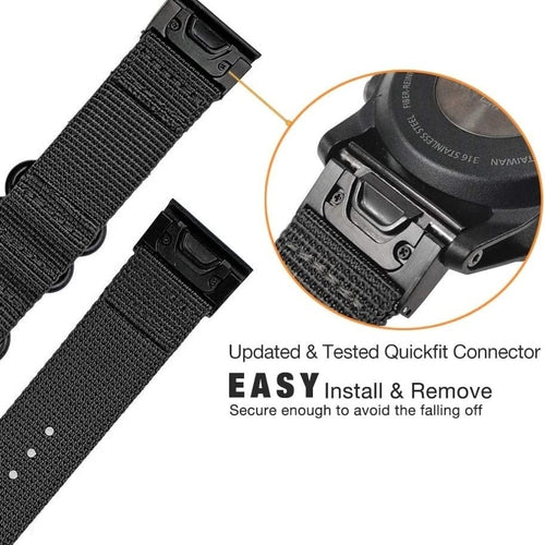 Garmin Descent MK3i - 51mm Nylon Strap with Buckle (Black)