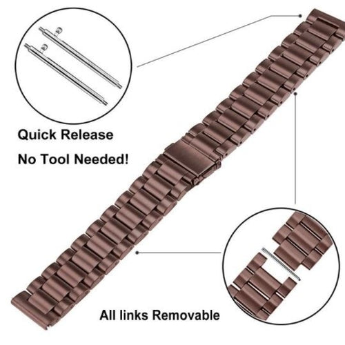 Garmin Vivoactive 6 Steel Strap (Bronze-Brown)