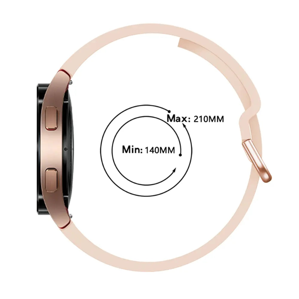 Samsung Galaxy Watch FE Buckled Silicone Strap (Pink Sand)