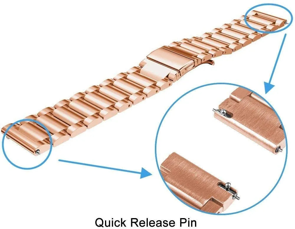 Amazfit Balance 3 Steel Strap (Rose Gold)