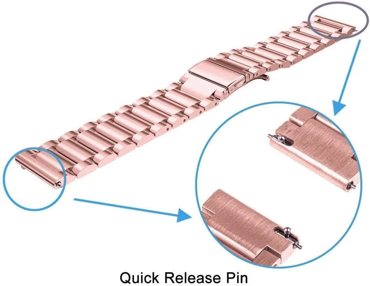 Amazfit Bip 3 (Pro) Steel Strap (Pink)