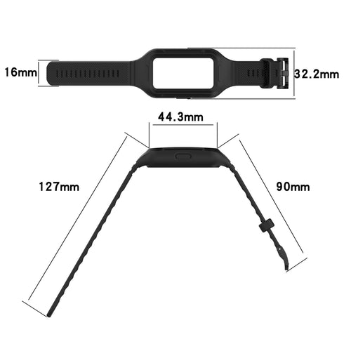 Huawei Band 9 TPU Stap with Frame (Black)