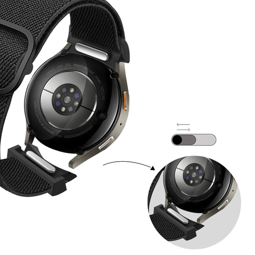 Bandz Samsung Galaxy Watch 6 Classic - 43mm Elastic Strap 'Easy Fit' (Black)