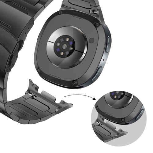 Bandz Samsung Galaxy Watch 9 - 44mm Titanium Strap 'Deluxe' (Black)