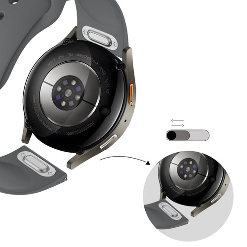 Bandz Huawei Watch GT 2 46mm Sport Strap 'Easy Fit' (Grey)