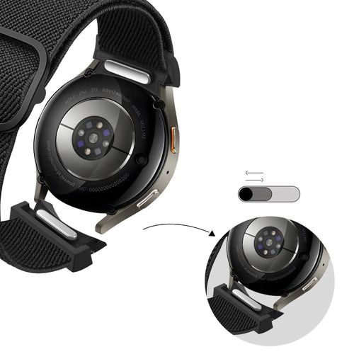 Bandz Samsung Galaxy Watch 5 Pro Elastic Strap 'Easy Fit' (Black)