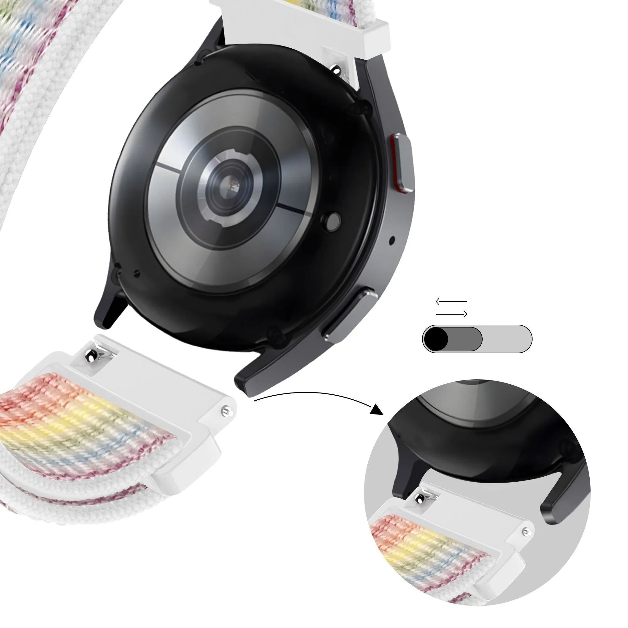 Bandz ICE Smart 2.0 Square 1.70 Nylon Loop Strap (Multicolour)