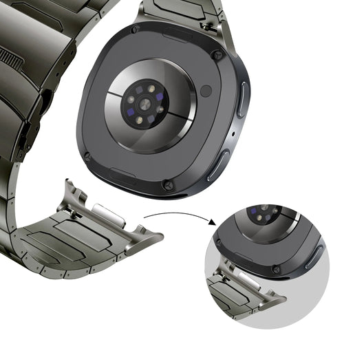 Bandz Samsung Galaxy Watch 8 - 44mm Titanium Strap 'Deluxe' (Graphite)