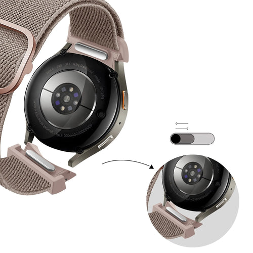 Bandz Samsung Galaxy Watch 4 Classic 46mm Elastic Strap 'Easy Fit' (Milk Tea)