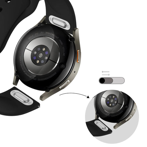 Bandz Samsung Galaxy Watch 7 - 44mm Sport Strap 'Easy Fit' (Black)