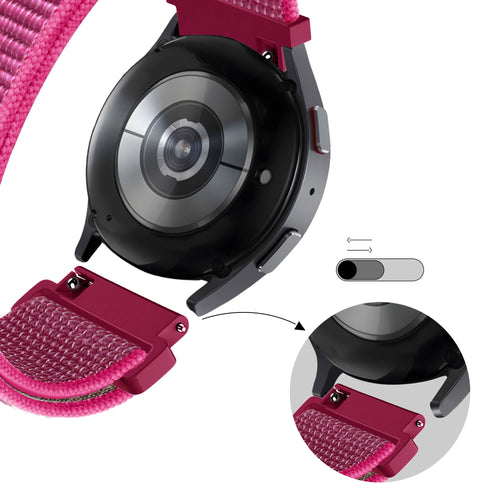Bandz Garmin Vivomove Trend Nylon Loop Strap (Dragonfruit)