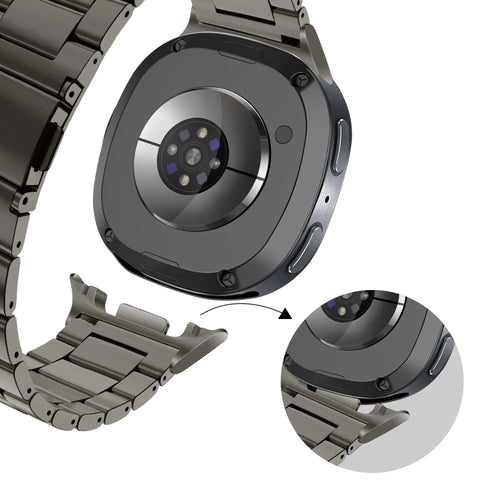 Bandz Samsung Galaxy Watch 9 - 40mm Steel Strap 'Classic' (Graphite)