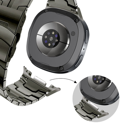 Bandz Samsung Galaxy Watch 8 - 40mm Steel Strap 'Iron' (Graphite)