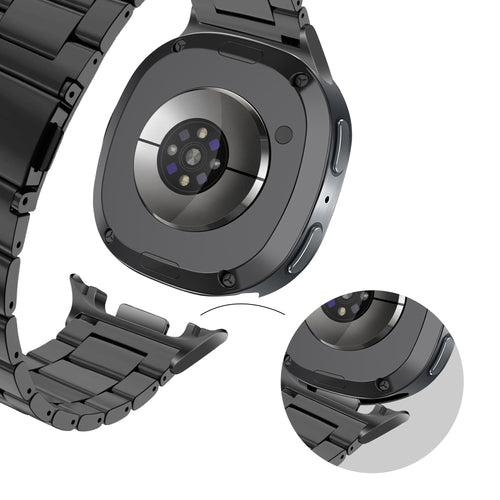 Bandz Samsung Galaxy Watch 8 - 44mm Steel Strap 'Classic' (Black)