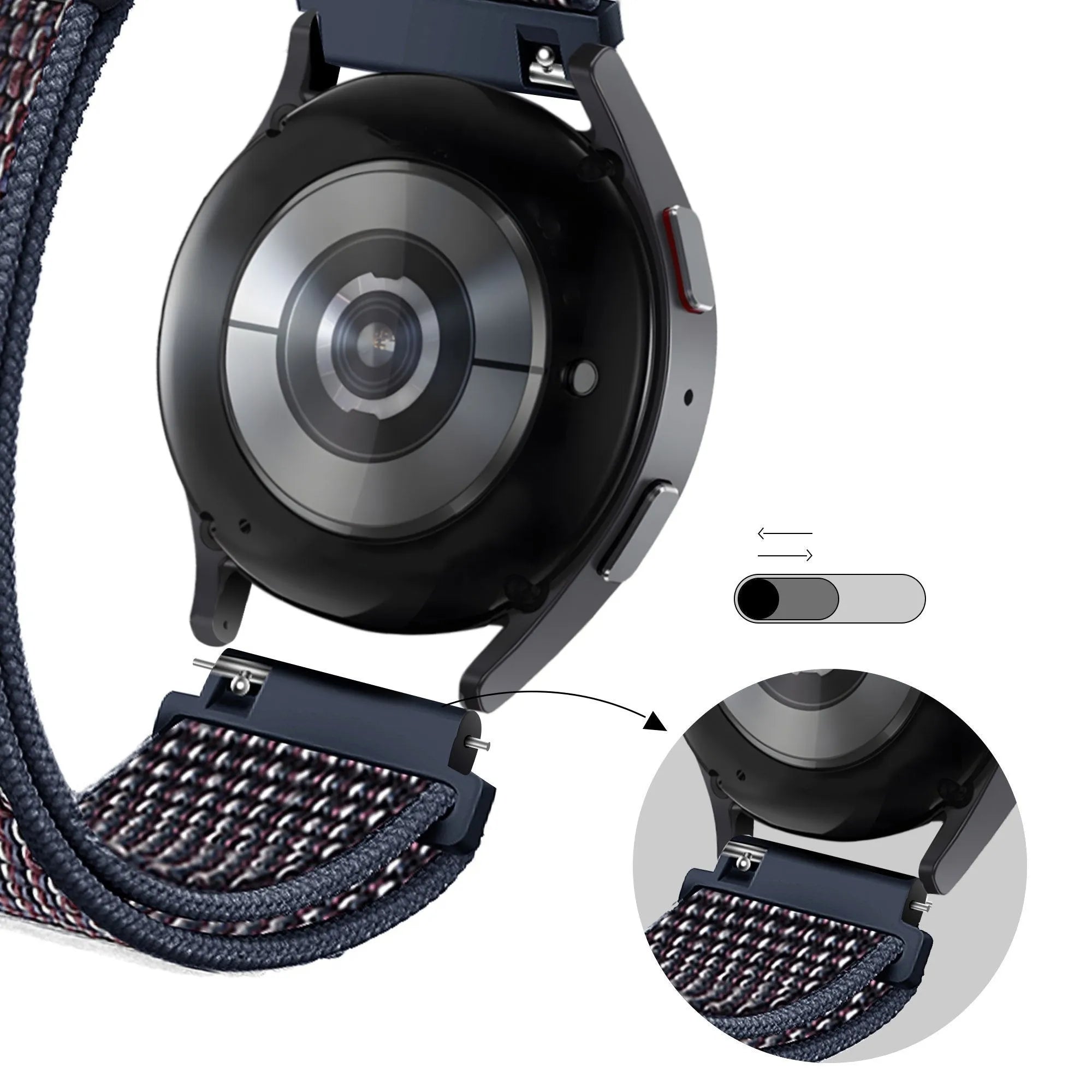Bandz Suunto Run Nylon Strap 'Classic' (Indigo)