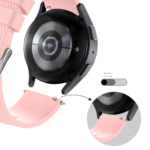 Bandz Huawei Watch GT 5 Pro - 46mm Silicone Strap 'Deluxe' (Pink)