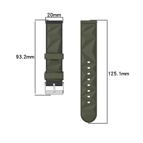 Samsung Galaxy Watch 6 Classic - 43mm Diamond Sport Strap (Army Green/Black)