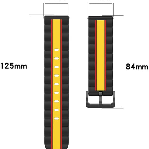 Motorola Moto Watch - 47mm Special Edition Strap (Black/Yellow)