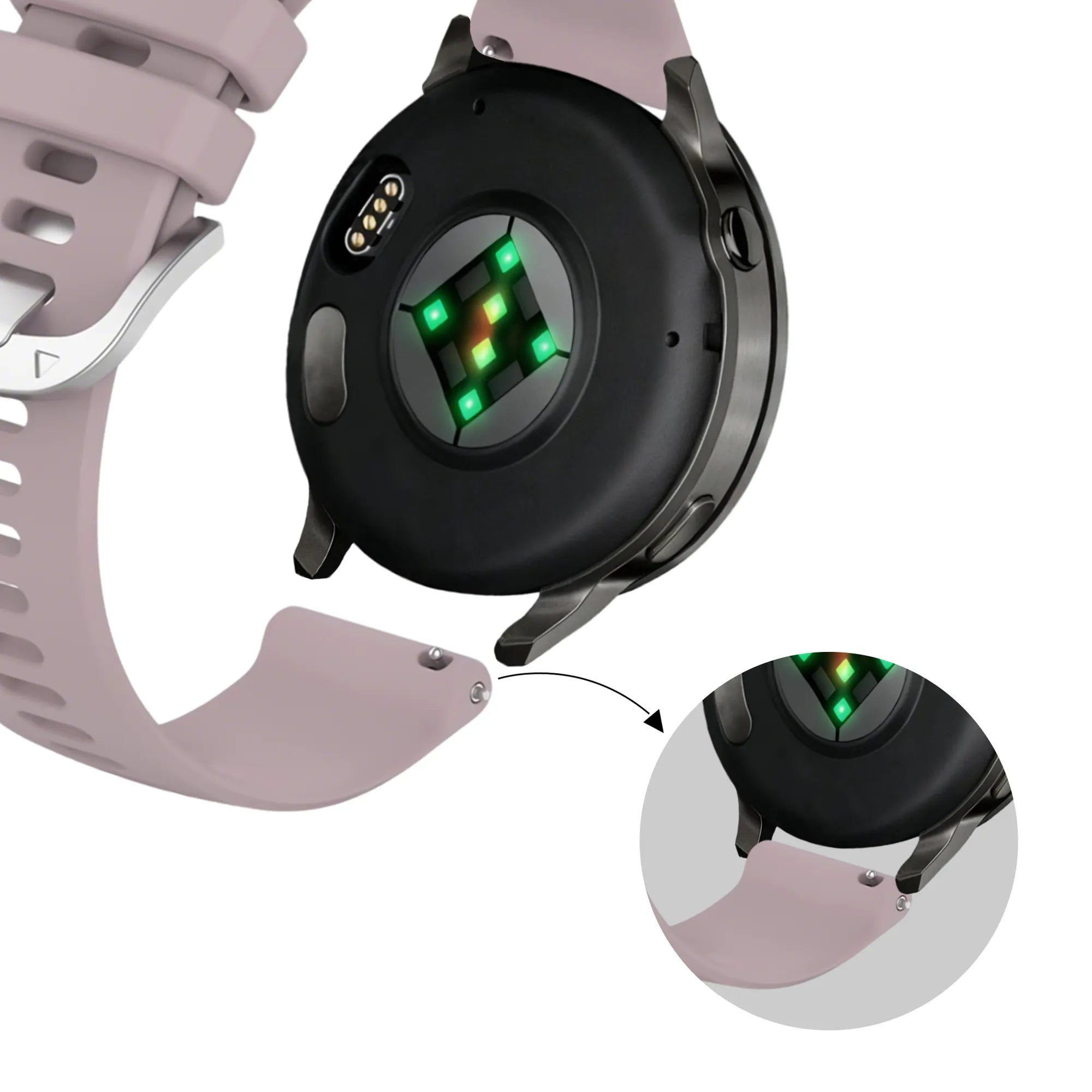 Bandz Garmin Venu 3s Silicone Strap 'Classic' (Lavender)