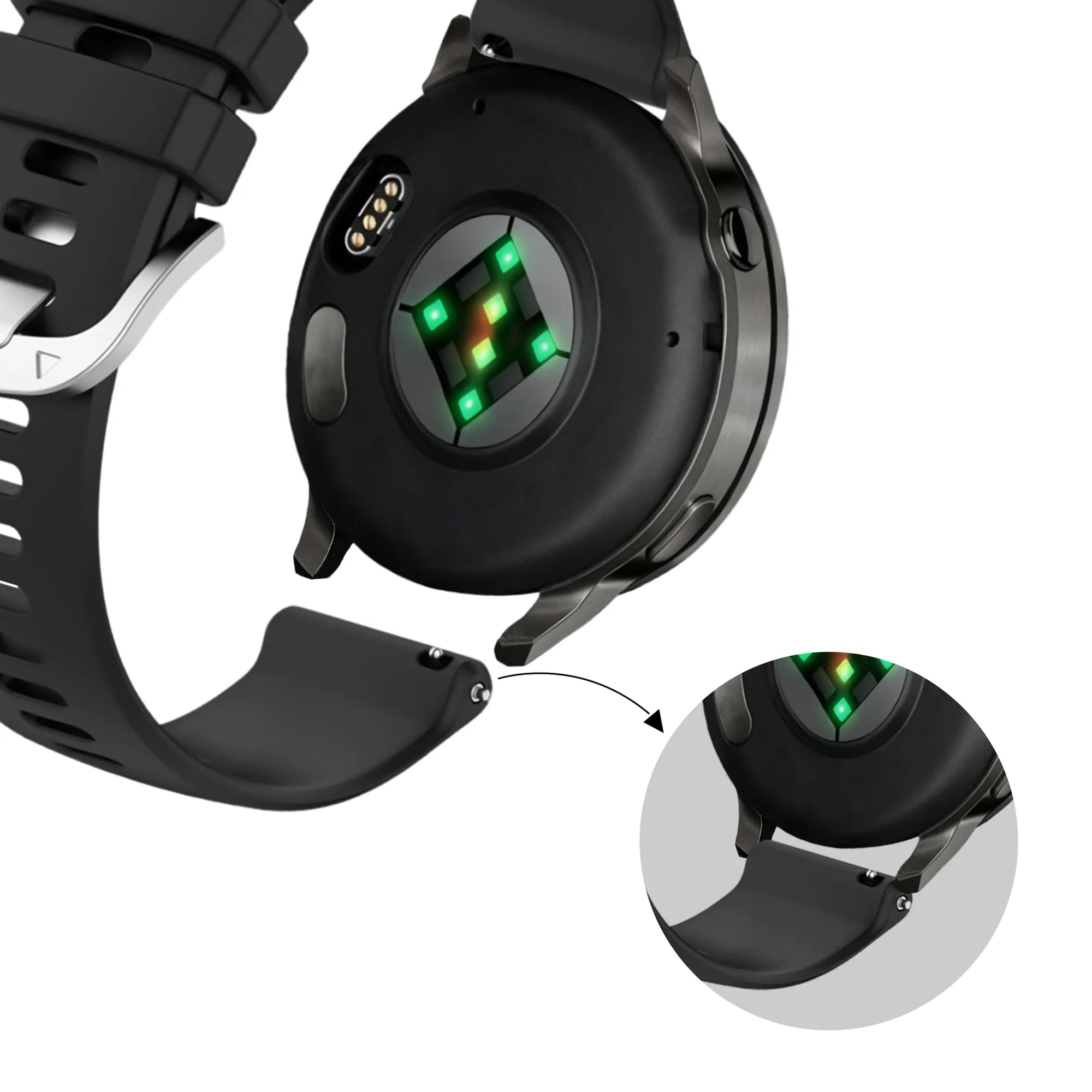 Bandz Garmin Venu 4 - 41mm Silicone Strap 'Classic' (Black)