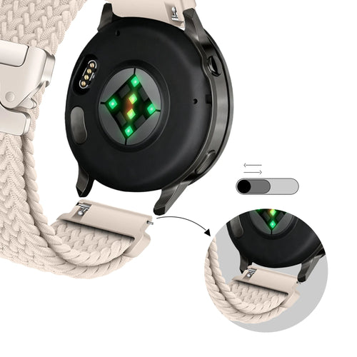 Bandz Garmin Vivomove 3s Braided Strap 'Parachute' (Starlight)