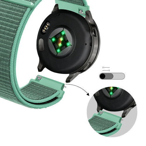 Bandz Garmin Vivomove Sport Nylon Loop Strap (Mint)