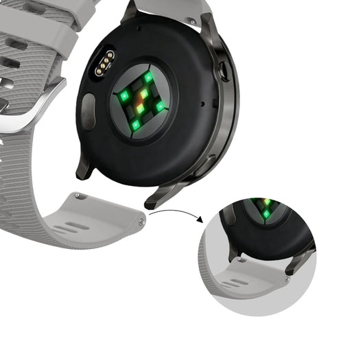 Bandz Garmin Vivoactive 4s Silicone Strap 'Deluxe' (Grey)