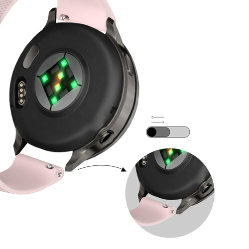 Bandz Garmin Vivoactive 5 Silicone Strap 'Premium' (Pink)