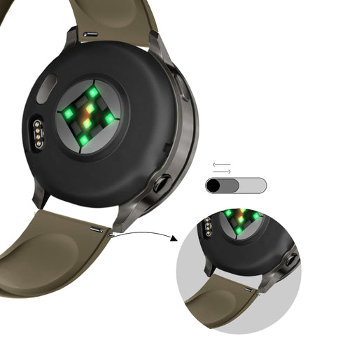 Bandz Garmin Vivoactive 4 Sport Strap 'Deluxe' (Olive)