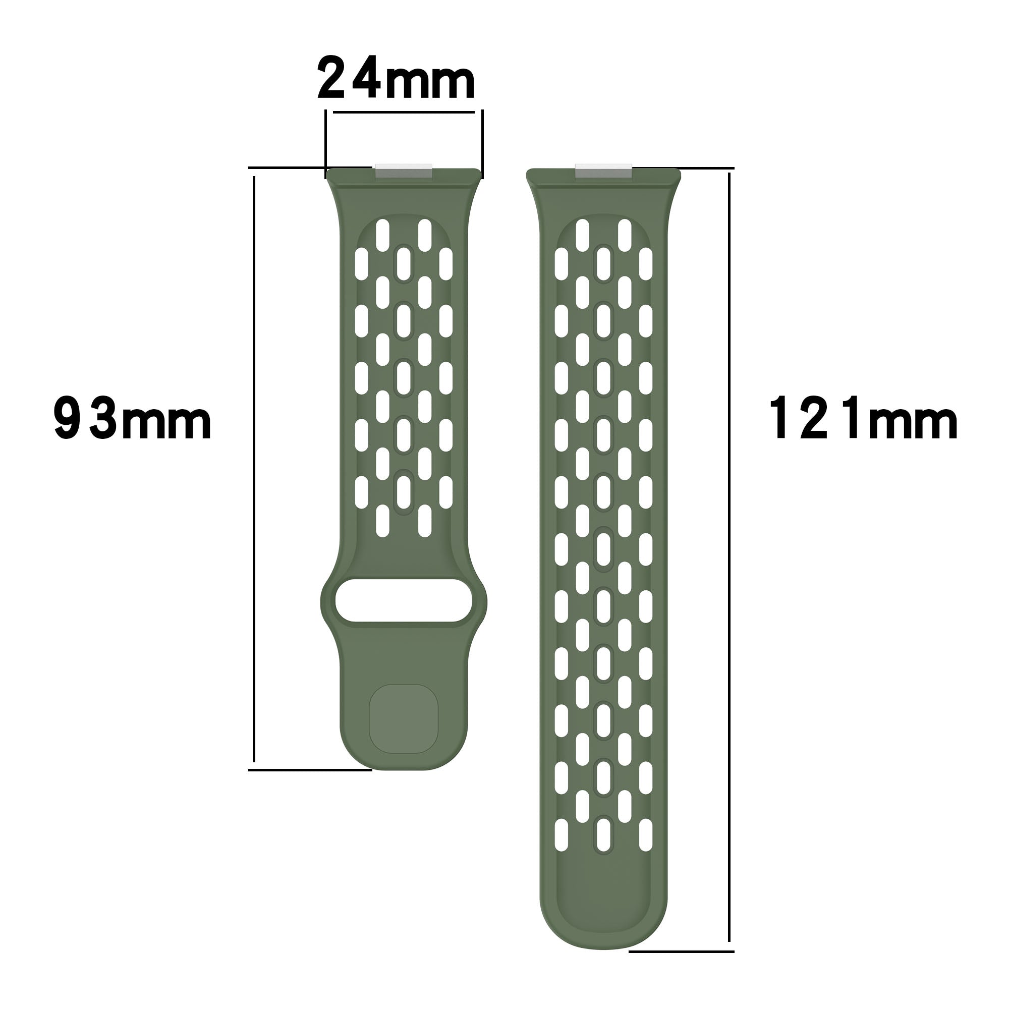 Huawei Watch Fit 4 Silicone Air Strap (Dark Green)