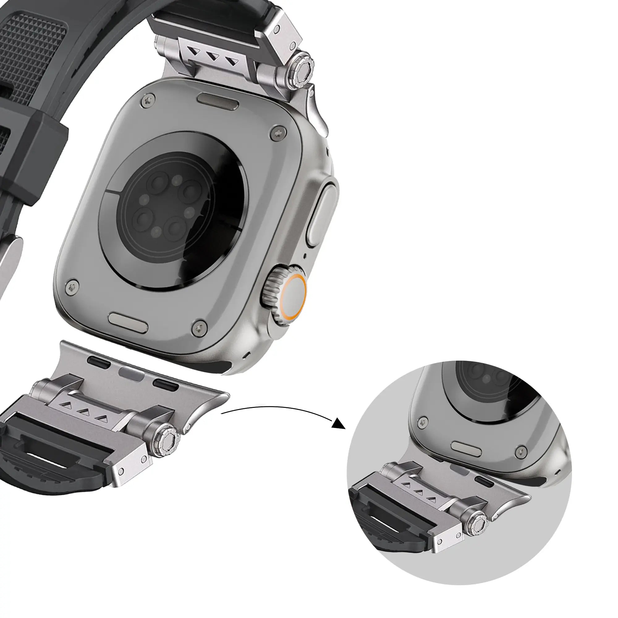 Bandz Apple Watch TPU Armour Strap (Black)