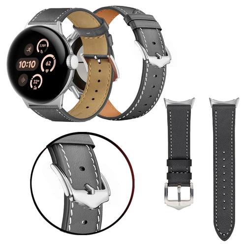 Google Pixel Watch 5 - 45mm Modern Leather Strap (Black)