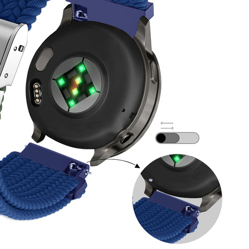 Bandz Garmin Bounce 2 Woven Nylon Strap (Blue)