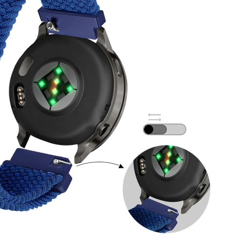 Bandz Garmin Venu 2s Adjustable Braided Strap (Blue)
