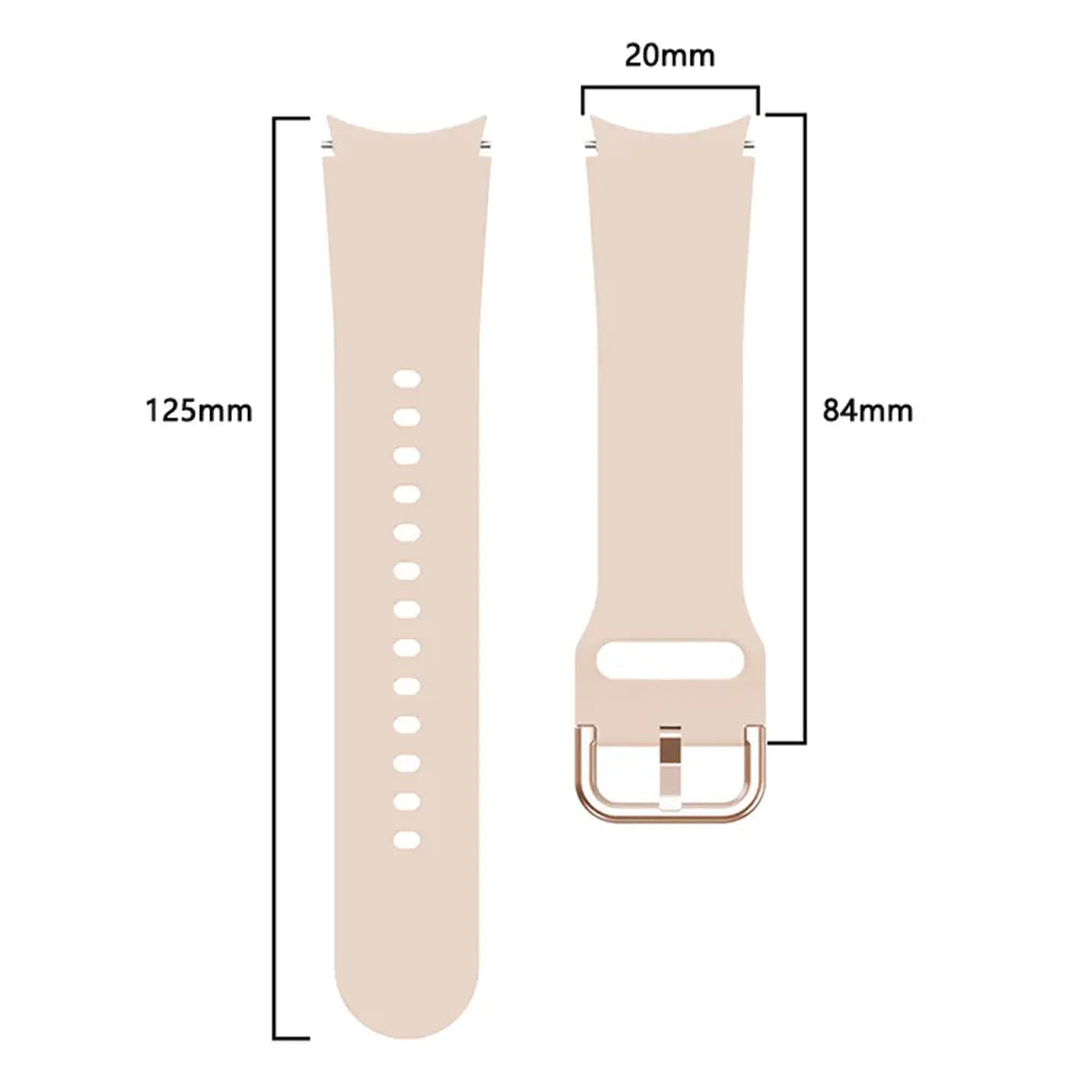 Samsung Galaxy Watch 6 Classic - 47mm Buckled Silicone Strap (Pink Sand)