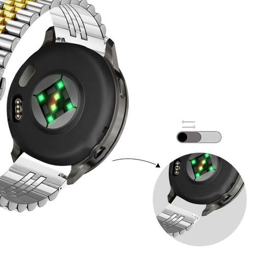 Bandz Garmin Venu 3s Steel Strap 'Jubilee' (Silver/Gold)