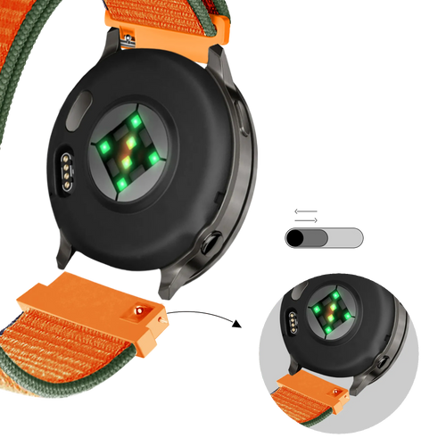 Bandz Garmin Venu 2s Nylon Loop Strap (Kumquat)