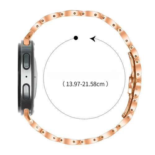 Samsung Galaxy Watch 8 Classic Slimfit Steel Strap (Rose Gold)